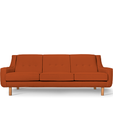 neoretro™ üçlü turuncu kanepe'in resmi