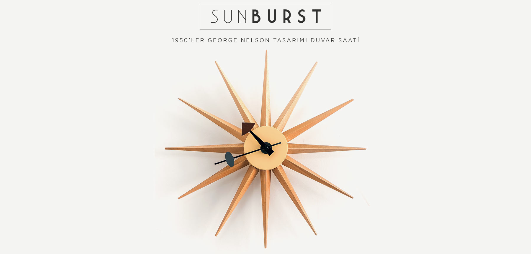 george nelson sunburst clock'in resmi