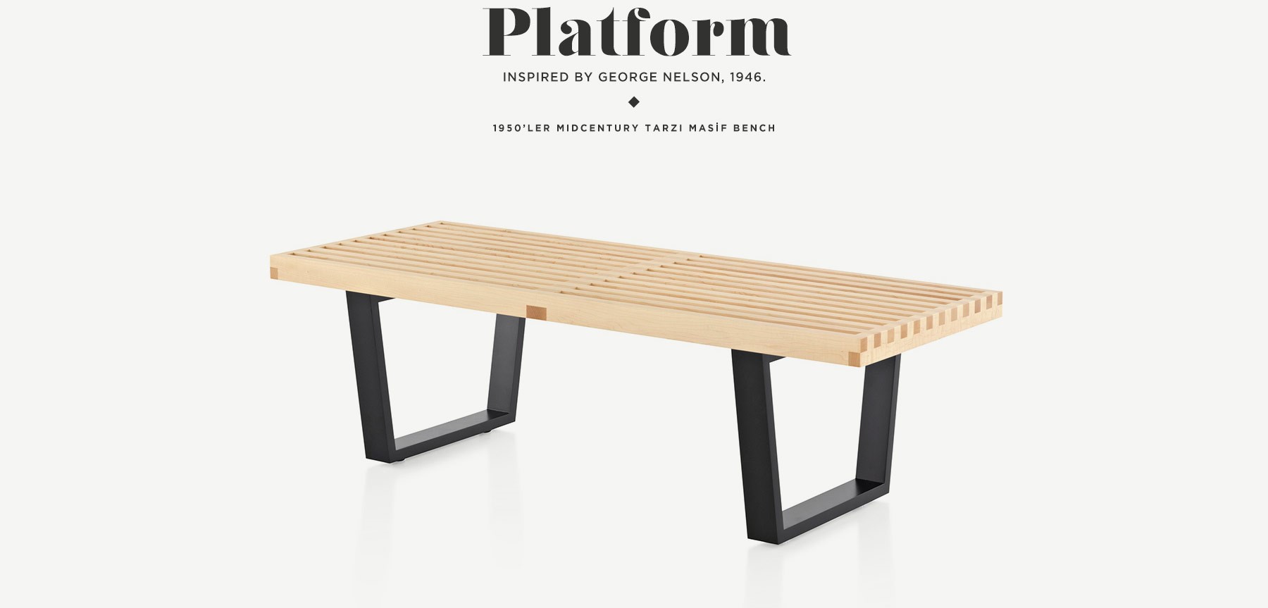 nelson platform bench 120'in resmi
