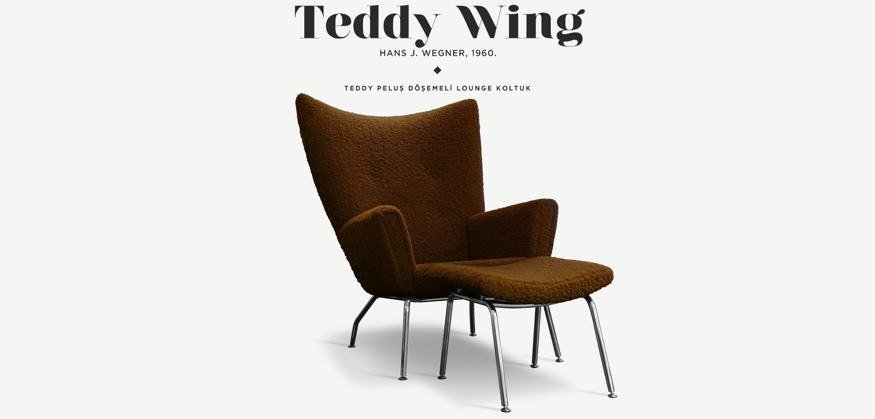 wing chair teddy edition tobacco'in resmi
